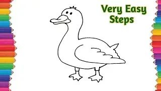 Duck Drawing Tutorial | How to Draw a Duck Easy