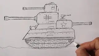 How to draw a MEGA TANK