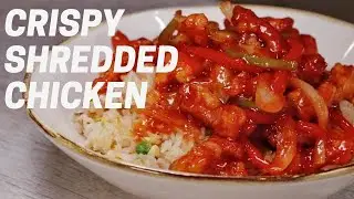 Crispy shredded chicken BETTER THAN TAKEOUT