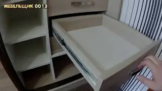 Шкаф-купе из двух половин.Зеркальные двери с пескоструем.