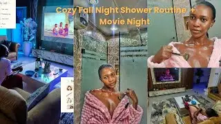 🍂 Cozy Fall Night Shower Routine | Everything Shower + Movie Night 🌙✨