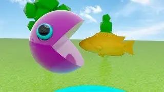 Learning Colors with 3D Pacman and colors fish for Kids-Camkids 3Dtv