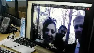 Carly and George's Wedding via Skype!
