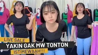 TANTE LIVE JUALAN ONLINE PAKAI CELANA LEGGING KETAT KELIHATAN JELAS BANGET TEBELNYA