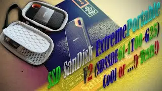 SSD SanDisk Extreme Portable V2 (SDSSDE61-1T00-G25). Чё, за внешний ССДюк и чехол!)