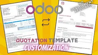 Customize Your Odoo Quotation Template | Odoo Sales App | No Development