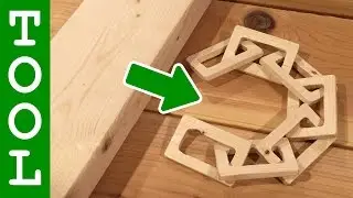 How to Make a Wooden Chain from a Solid Piece of Wood