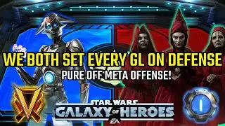 We Both Set Every Galactic Legend  + Fleet on Defense! Pure Off Meta Offense! - Kyber 1 Grand Arena