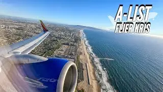 Runway 25R Takeoff from Los Angeles (LAX) - Southwest Airlines 737-800 [4K]
