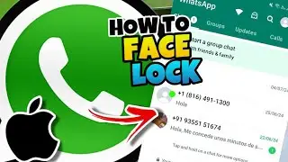 👉 HOW to FACE LOCK WHATSAPP in IPHONE 🔥 [ 7, 8, X, 11, 12, 13, 14, 15]
