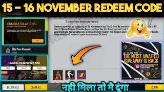 FREE FIRE REDEEM CODE TODAY 19 NOVEMBER | FF REWARDS REDEEM CODE TODAY | FF REDEEM CODE TODAY