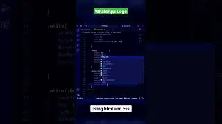 WhatsApp logo using html and css #shorts #coding #html #css #whatsapp #status #programming