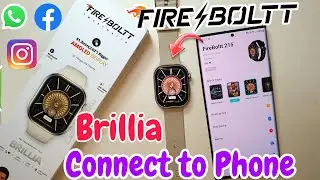 Fire Boltt Brillia Smartwatch Connect To Phone | Fire Boltt Smartwatch Connect Kaise kare