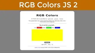 RGB Colors JS 2