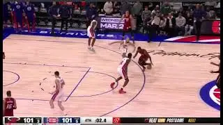 Bam Adebayo for the win🎯#nba #basketball #viral #video #highlights @youtubeezvids