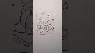 how to draw ganpati bappa sleep 😴 || good night sweet dreams 