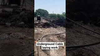 Underground cable laying works.#Electrical Engg