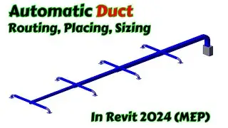 Ducting in Revit MEP - Automatic | Revit MEP | #hvac #mep #revit