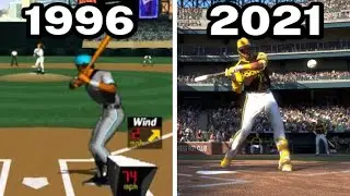 Graphical Evolution of MLB/MLB: The Show (1996-2021)