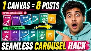 Make Seamless Carousels in Canva (Game-Changer) 🔥
