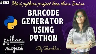 Barcode generator using python |  mini python project | python project | python code