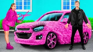 Pink Car vs Black Car Challenge | Funny Challenges by KiKi