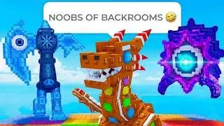 Trolling Noobs With BACKROOMS BRAINROTS in Roblox Slap Tower!😈🚪(Funny Moments #14)
