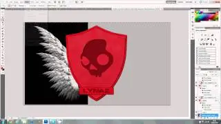 Speedart 2 - Basic Shield Desktop Wallpaper