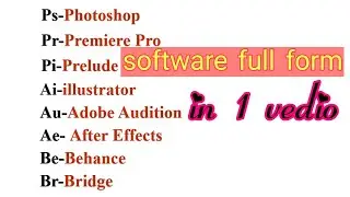 software full form| computer software full form in one video