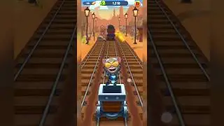 Talking Tom Gold Run 🤩 Hyper Tom Ride Train #shorts #talkingtom