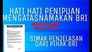 PENIPUAN MENGATASNAMAKAN BRI