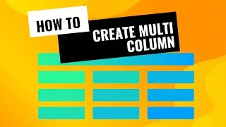 How to Create Multiple Column in HTML using CSS | Multi Column in HTML