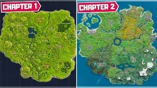 Evolution of The Entire Fortnite Map! (Chapter 1 Season 1 - Chapter 2 Season 1)