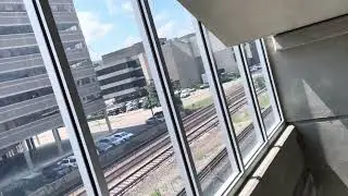 Stairwell at broken elevators garage ￼