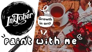 ✨INKTOBER 2023 // how i've grown as an artist this year! // Real Time Paint with Me!!