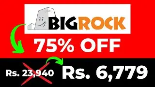 Biggest Offer on BigRock Web Hosting (up to 75% OFF)