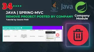 #34: Spring MVC project remove project posted by company Java tutorial