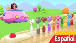 Aprende los colores - Juego de bolos - Sonidos de animal