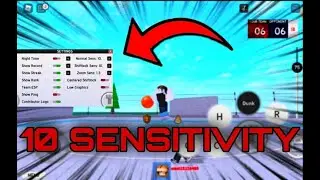 Playing Hoopz But With MAX Sensitivity | Roblox Hoopz