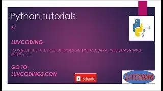 PYTHON MODULES (PACKAGES) LUVCODING