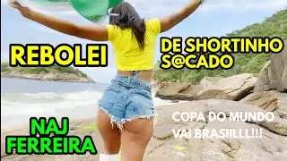 (NAJ FERREIRA) DE SHORTINHO S0CADO NA PRAIA M0STRANDO O BUND40 GIGANTE!!