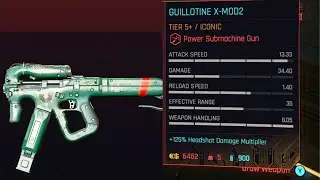 Cyberpunk Phantom Liberty - How to get Guillotine X-Mod2 Iconic Weapon