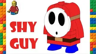 LEGO SHY GUY 3D BUILD (MARIO Boomer Bill Barrage Expansion Set 71366)