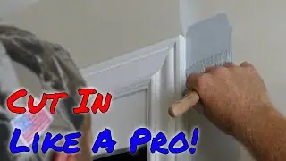How To Paint Around Trim - Cut In Paint At Ceiling, Baseboards & Windows Without Tape!