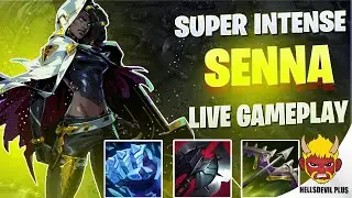 SUPER INTENSE BUFFED SENNA GAME! - Wild Rift HellsDevil Plus Gameplay