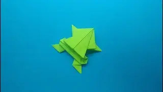 Origami Jumping Frog. How to make a Frog with paper.