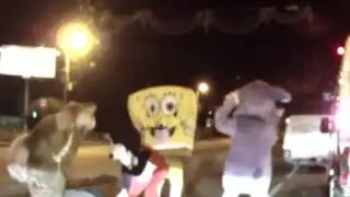 SpongeBob verprügelt und schlägt Autofahrer - Schwammkopf Schlägerei
