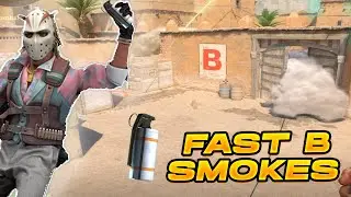 WIN Dust2 B Rush EVERY TIME with FAST B Door & Window Smokes CS2