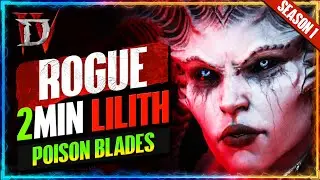 2 MIN Uber Lilith Kill | ULTIMATE POISON BLADES Season 1 | Best Twisted Blades DPS Build | Diablo 4