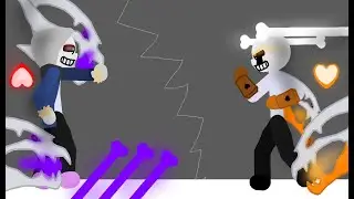 Delta Sans Vs Dust Sans (Ultra!Tale Vs Dust!Tale) (Pivot Animation)